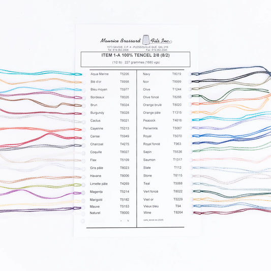 Maurice Brassard Tencel Farbkarte