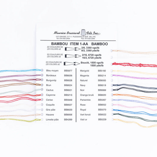 Maurice Brassard Bamboo-Bambus Farbkarte