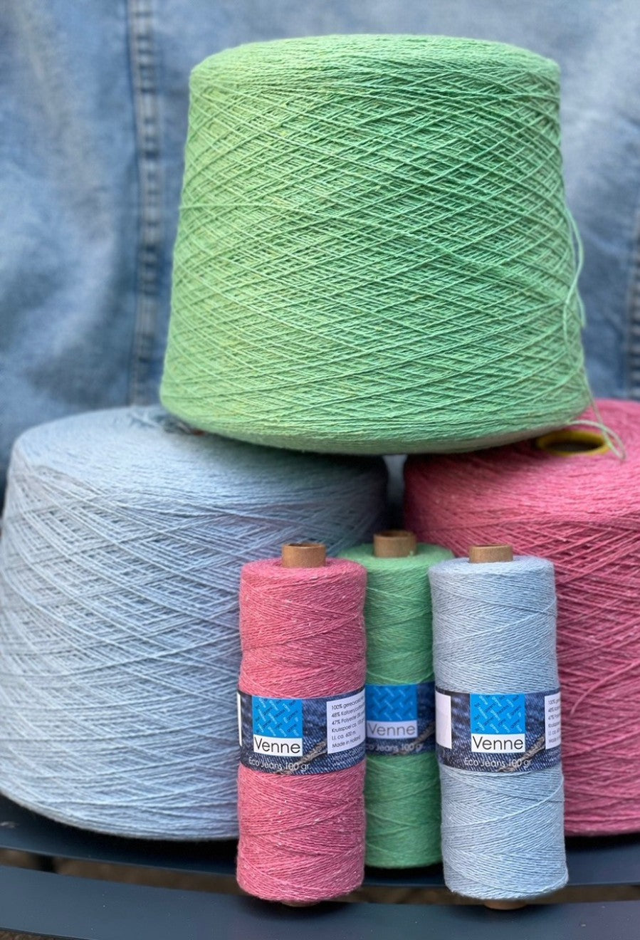 Venne Eco Jeans Recycelt Garn Nm 12/2 – 1000g – 6 Farben