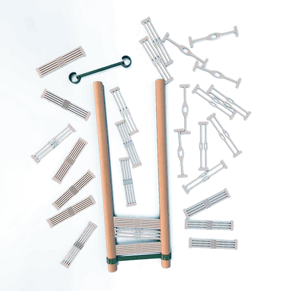 Lojan Flex Rigid Heddle Segmente (Webblatt-Segmente) - 5er Set für 10 cm