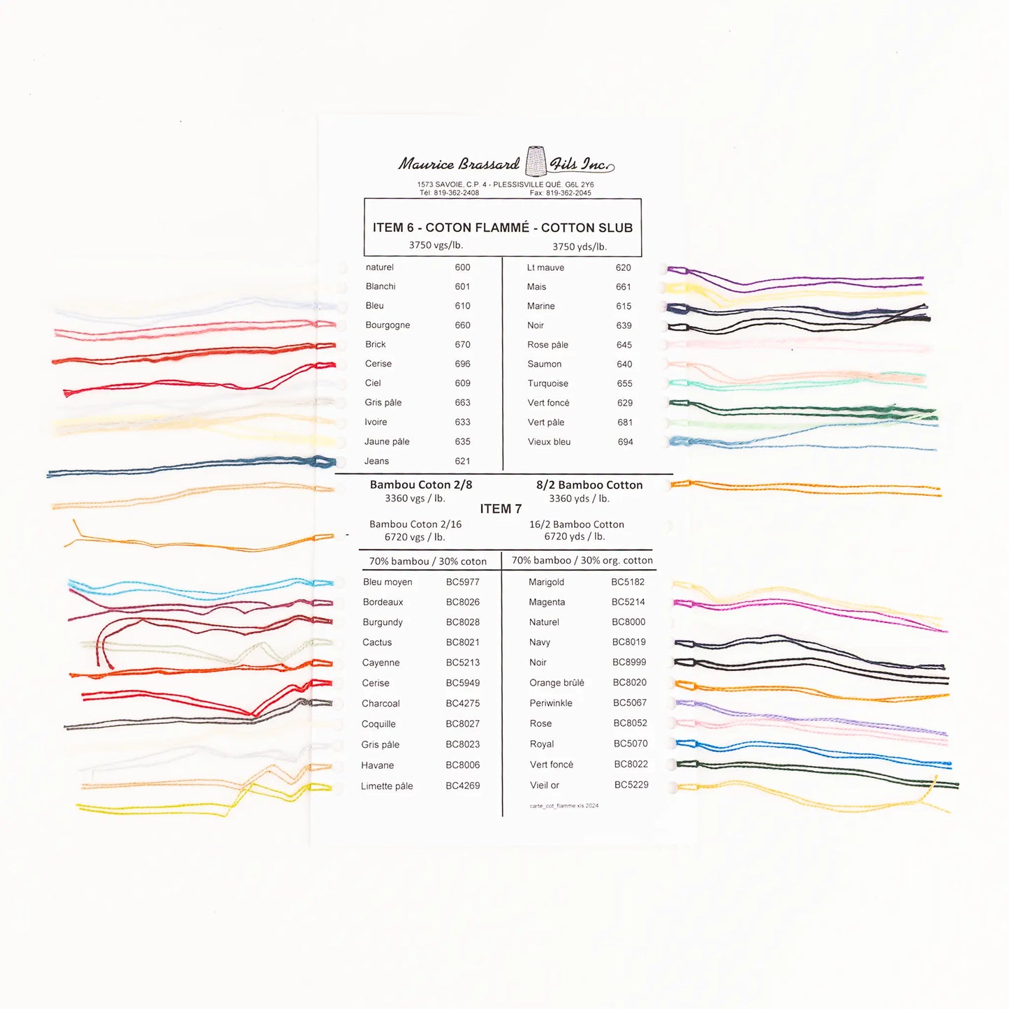 Maurice Brassard Bamboo Bambus Garn Ne 8/2 – 227g – 22 Farben