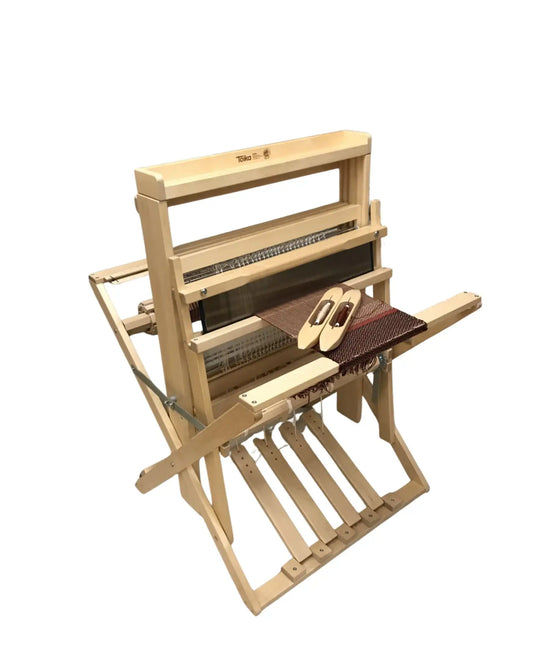 Toika Anni Bodenwebstuhl – stabiler Vier-Schaft-Webstuhl aus Holz mit Tritten und Zubehör, perfekt für ambitionierte Handweberinnen