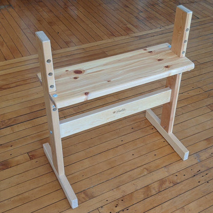 Sitzbank für Webstühle und Webrahmen